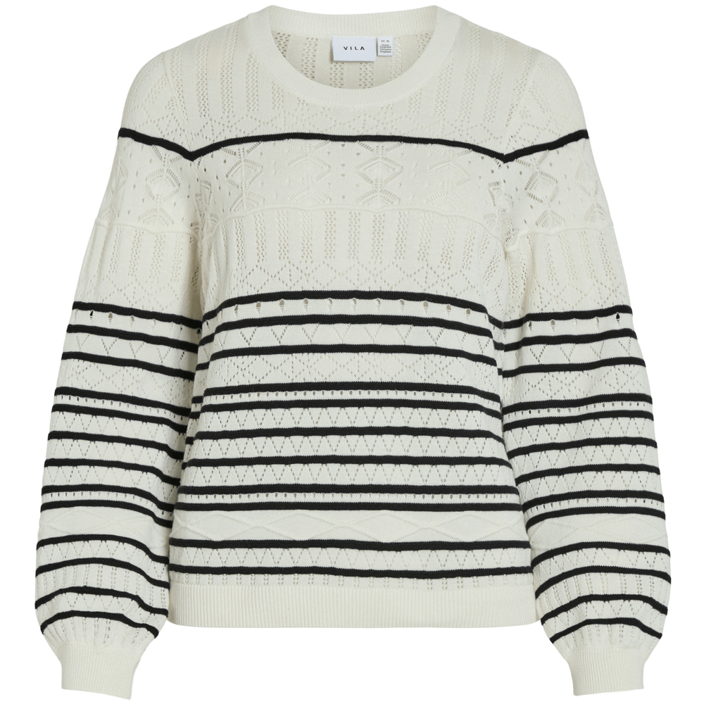 Vila Sasina Pointelle Knit Top